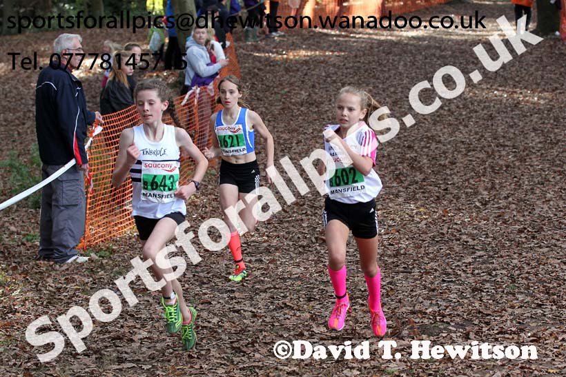 Girls under-13s National Cross Country Relays. Photo: David T. Hewitson/Sports for All Pics